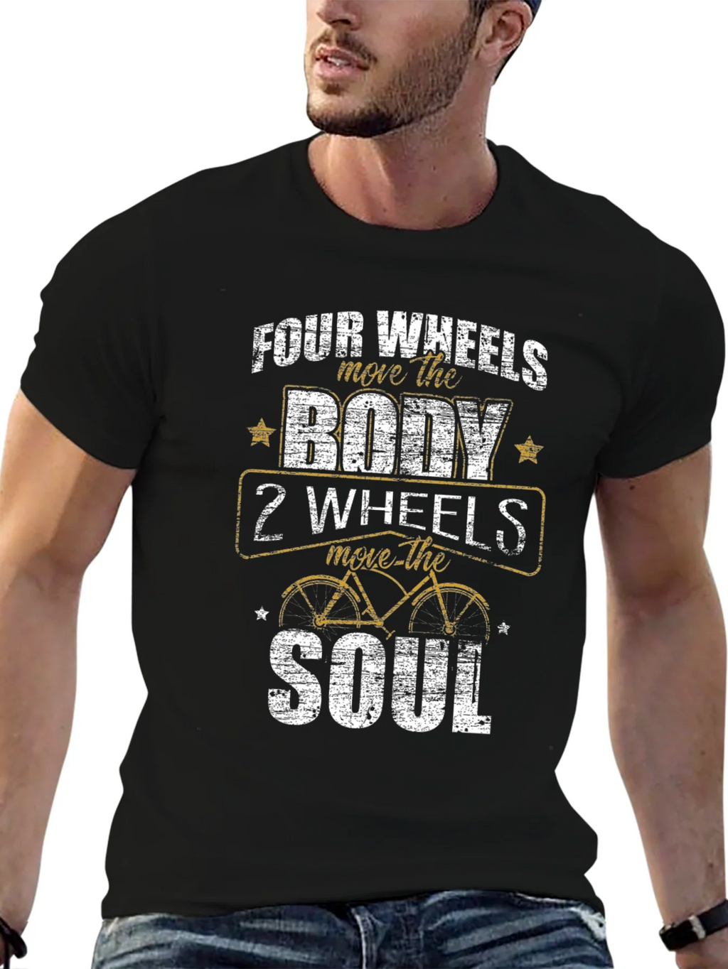 Four Wheels Move the Body T-Shirt product image 6
