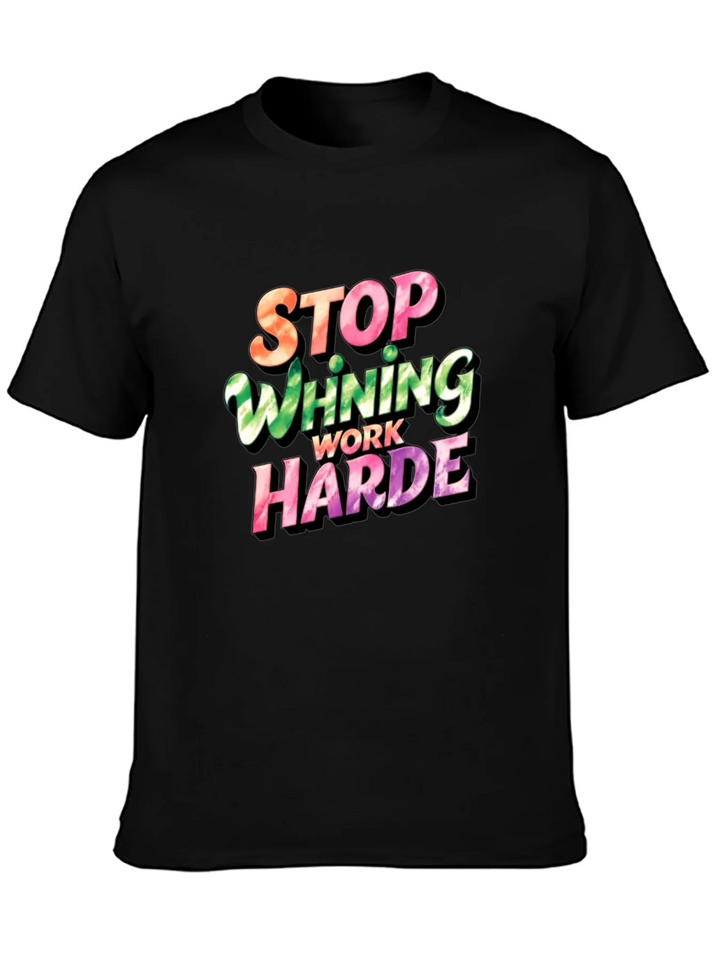 Stop Whining Work Harder Mens Graphic Tee product image 2