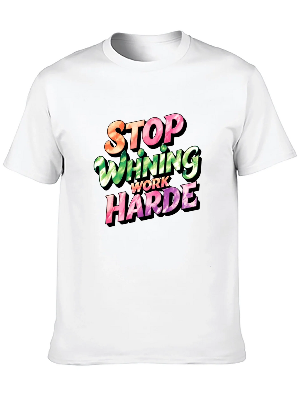 Stop Whining Work Harder Mens Graphic Tee product image 7