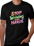Stop Whining Work Harder Mens Graphic Tee product image 1