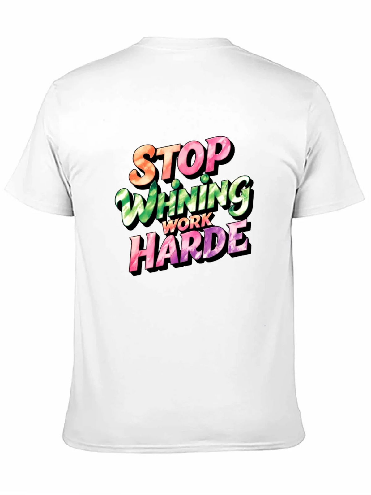 Stop Whining Work Harder Mens Graphic Tee product image 8