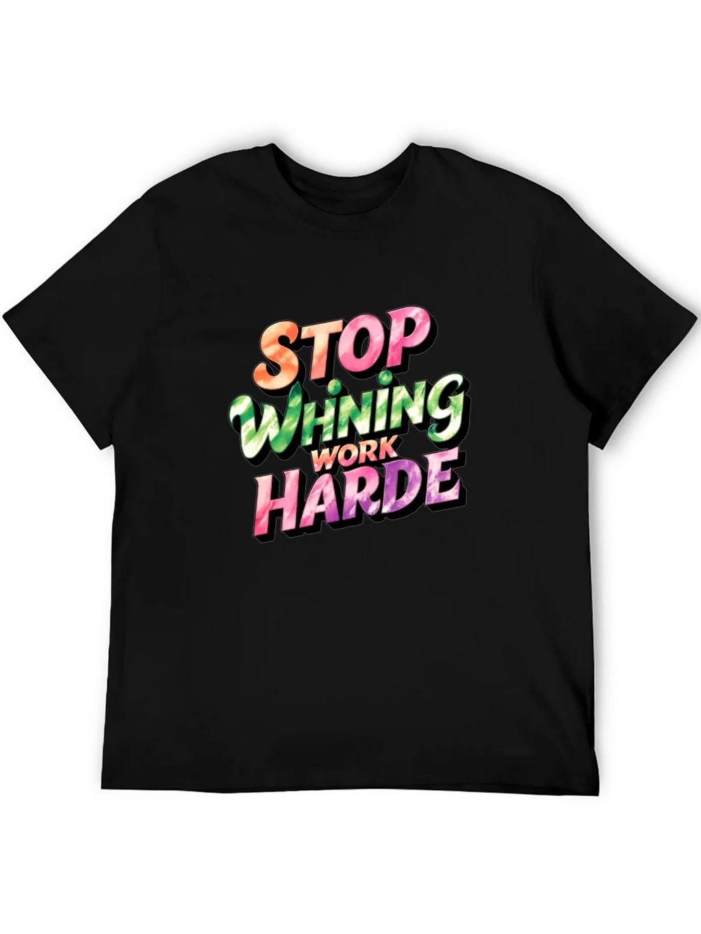 Stop Whining Work Harder Mens Graphic Tee product image 4