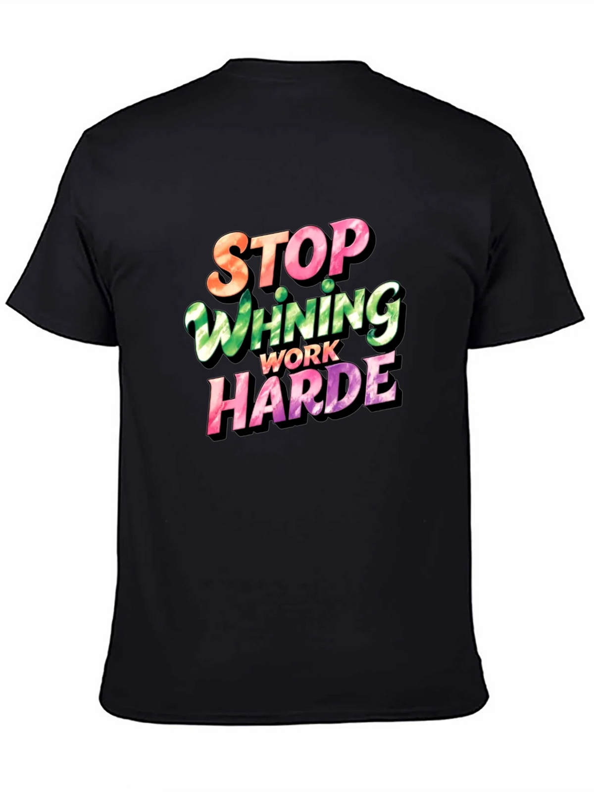 Stop Whining Work Harder Mens Graphic Tee product image 3
