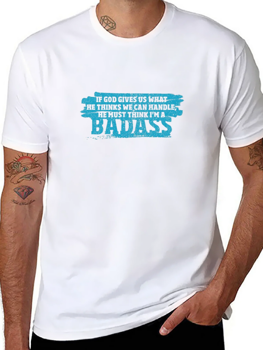 Badass Graphic Tee - If God Gives Us What We Can Handle product image 7