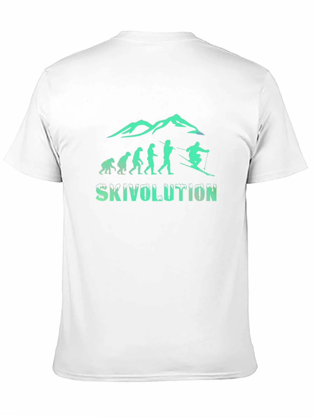 Skivolution Black Tee - Ski Evolution Graphic T-Shirt product image 6