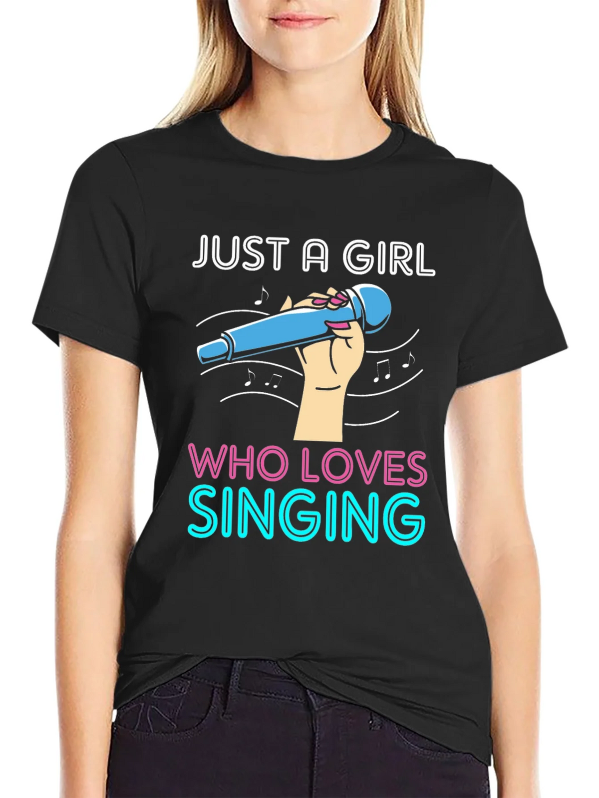 Just a Girl Who Loves Singing T-Shirt product image 1