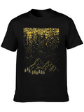 Golden Mountain Scene Graphic Tee product image 1