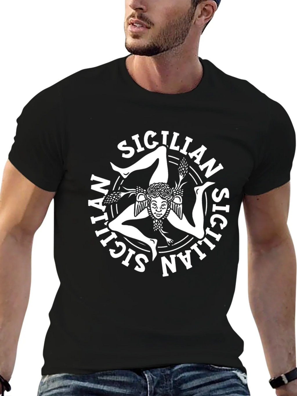 Sicilian Trinacria Symbol T-Shirt product image 6