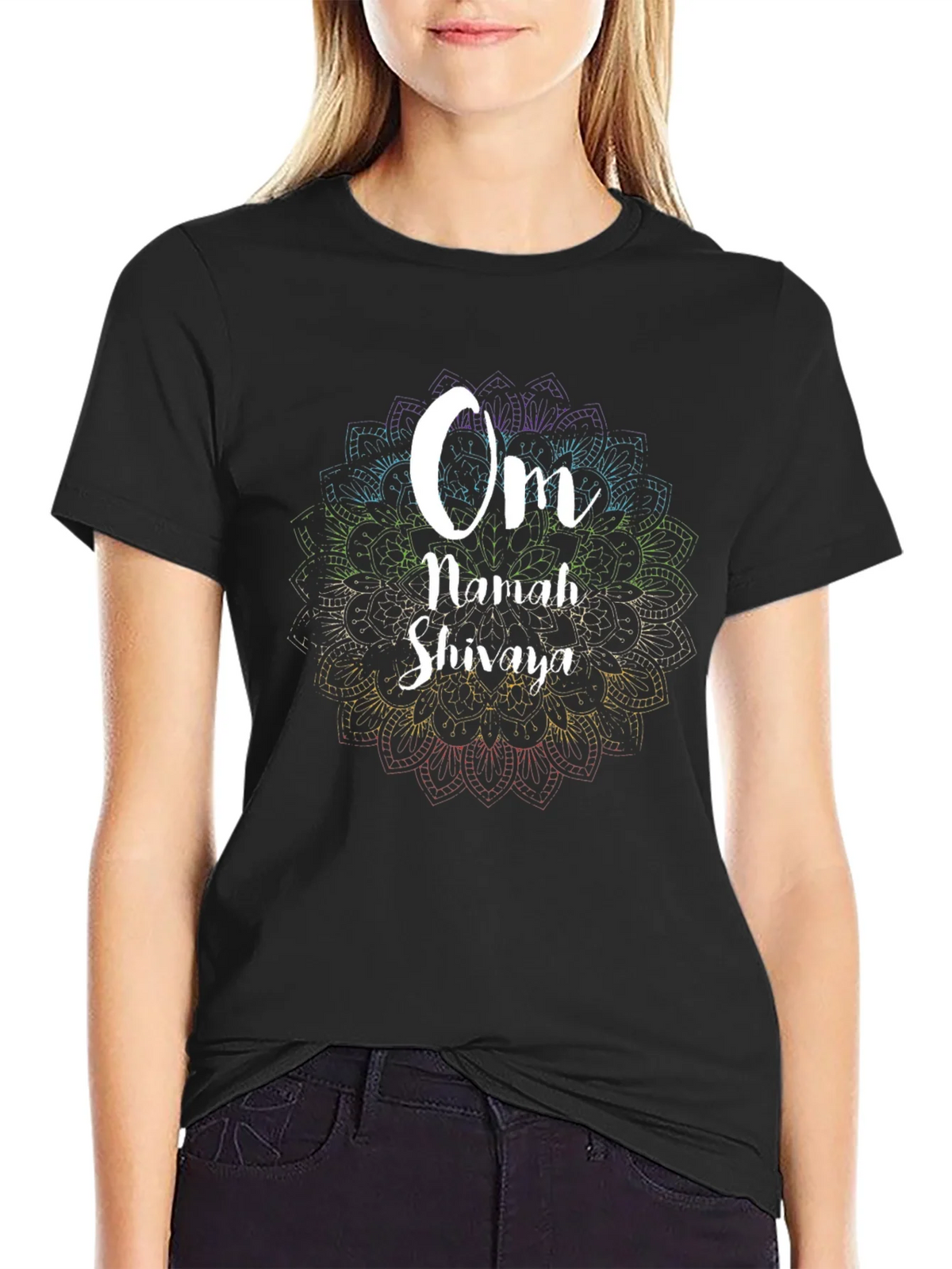 Om Namah Shivaya Graphic Tee - Spiritual Mandala Design product image 2