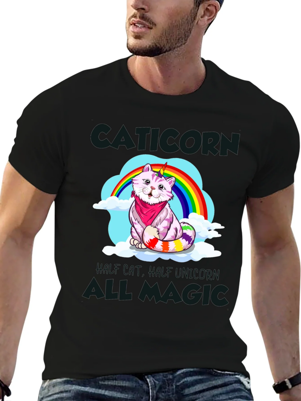 Caticorn T-Shirt - Half Cat Unicorn All Magic! product image 4