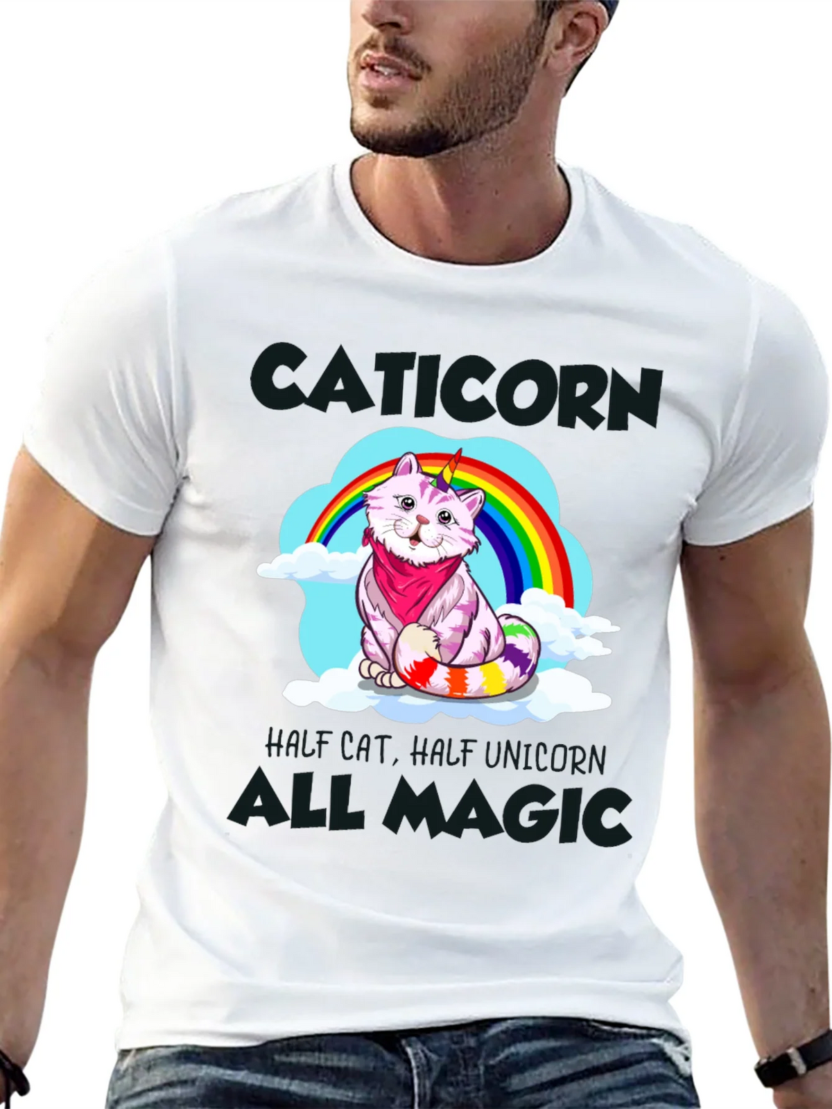Caticorn T-Shirt - Half Cat Unicorn All Magic! product image 8
