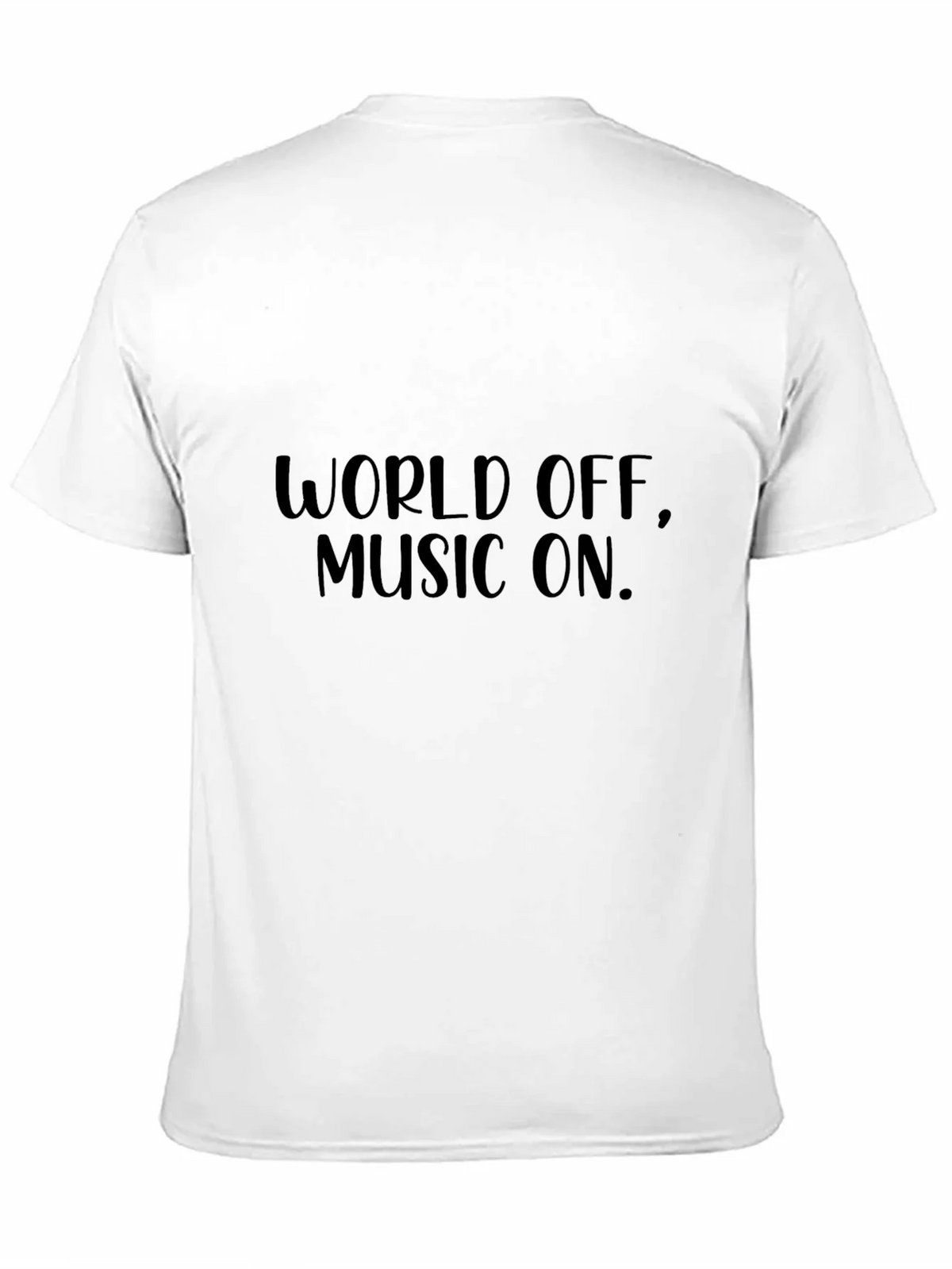 World Off Music On Black Graphic Tee product image 10