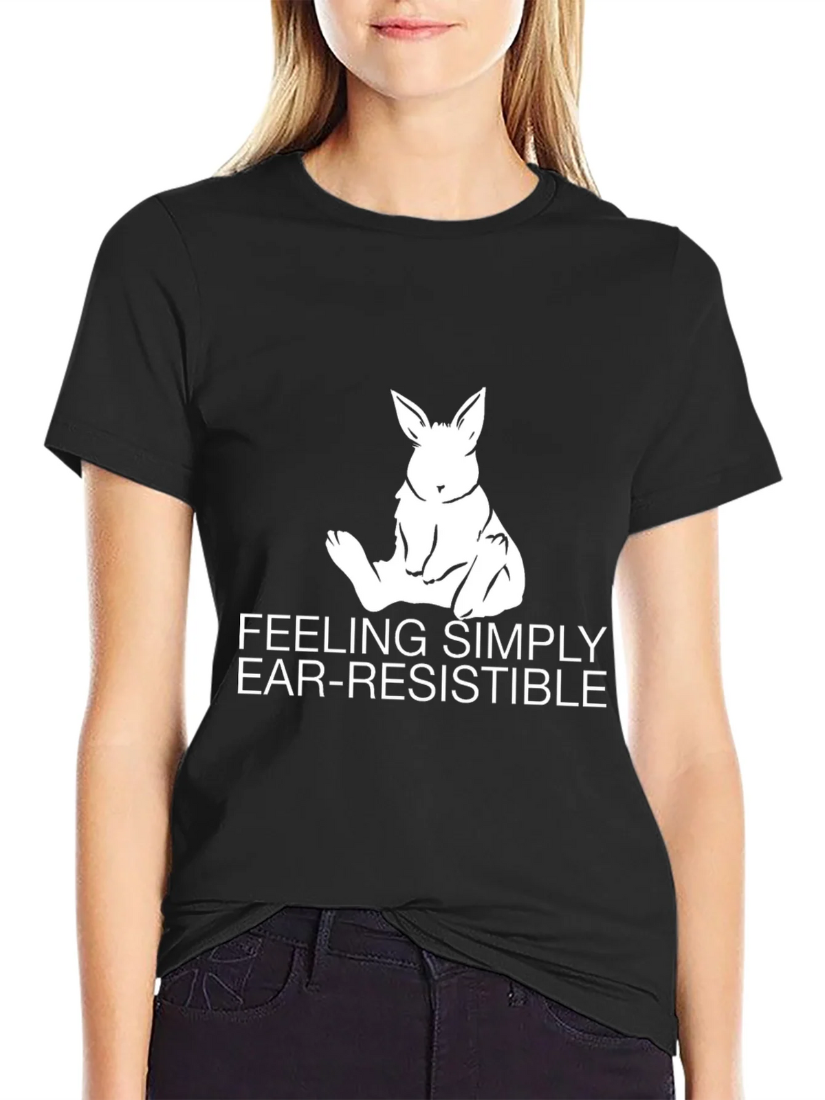 Ear-Resistible Bunny Graphic Tee product image 2