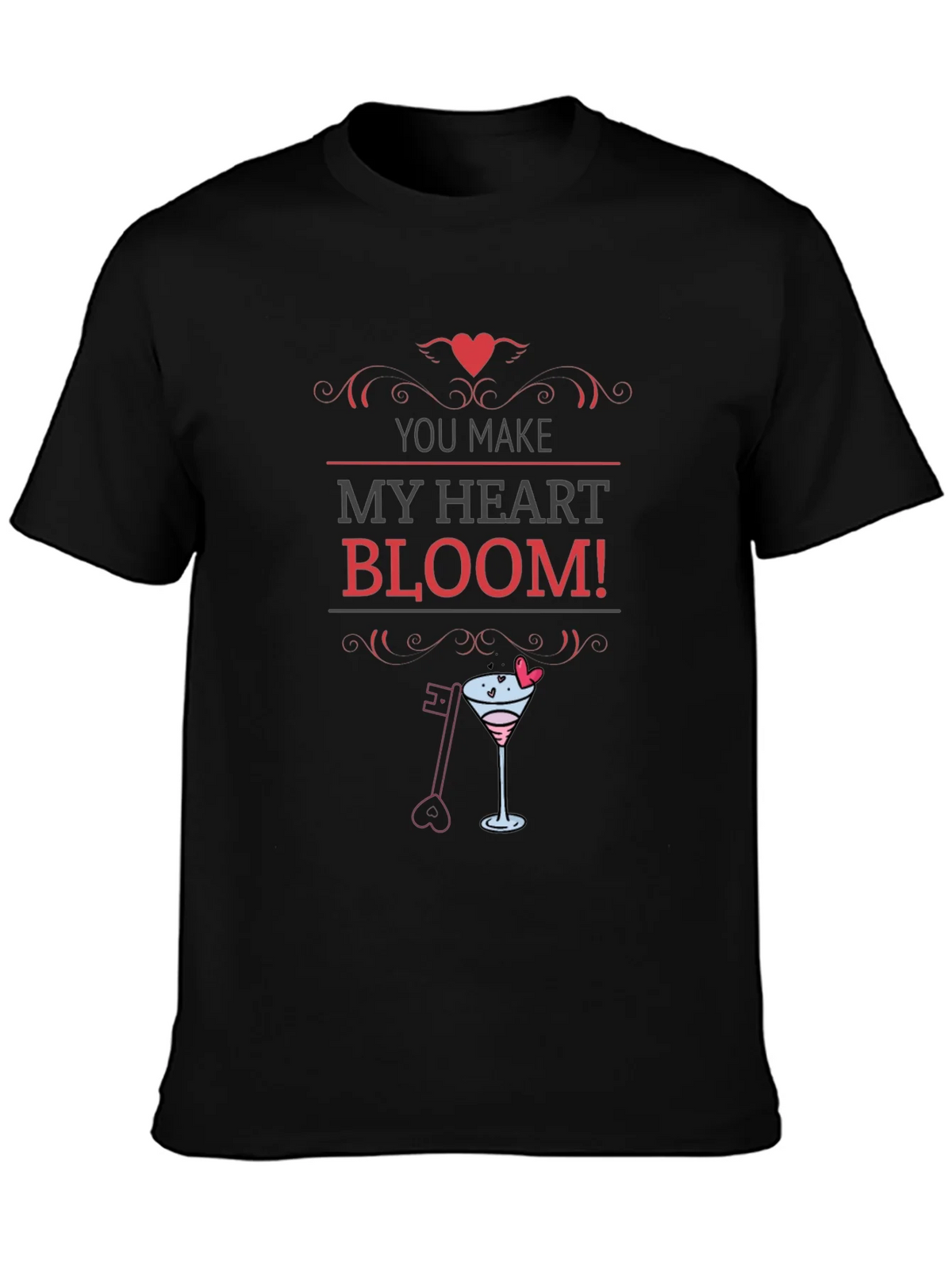 You Make My Heart Bloom Valentines T-Shirt product image 3