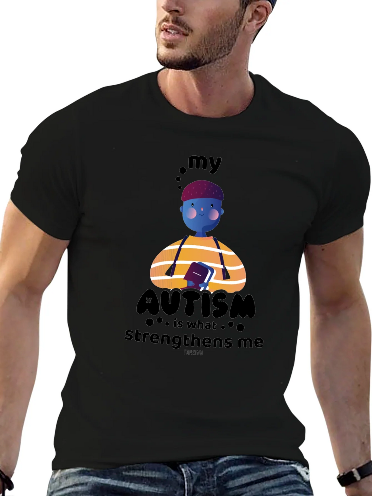 Autism Awareness T-Shirt - My Strengthens Me Design product image 3