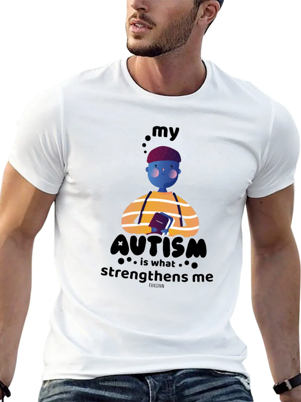 Autism Awareness T-Shirt - My Strengthens Me Design product image 9