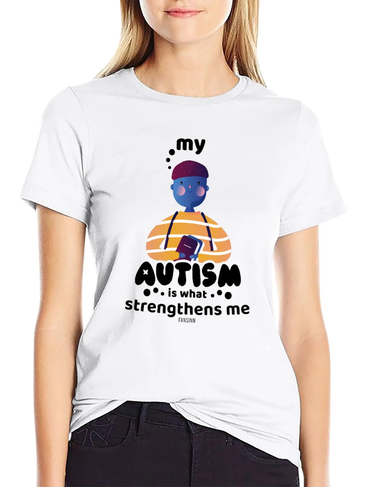 Autism Awareness T-Shirt - My Strengthens Me Design product image 5