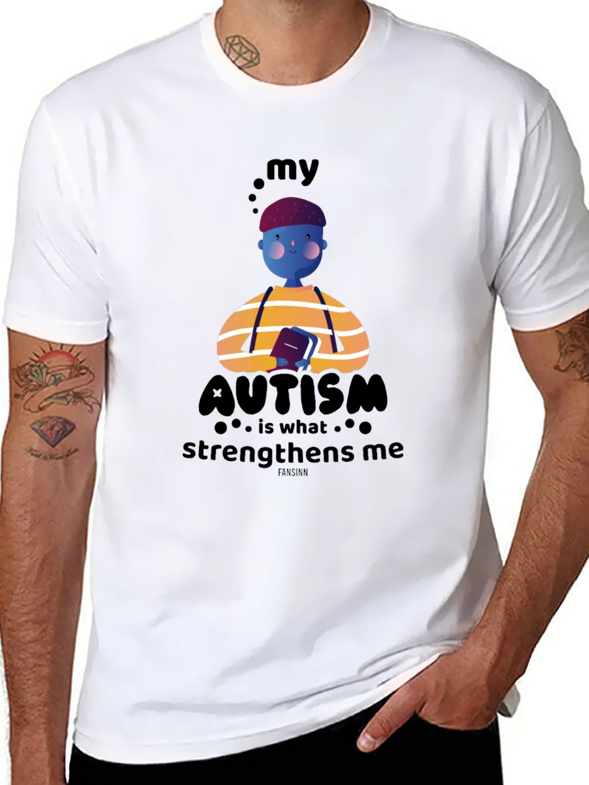 Autism Awareness T-Shirt - My Strengthens Me Design product image 4