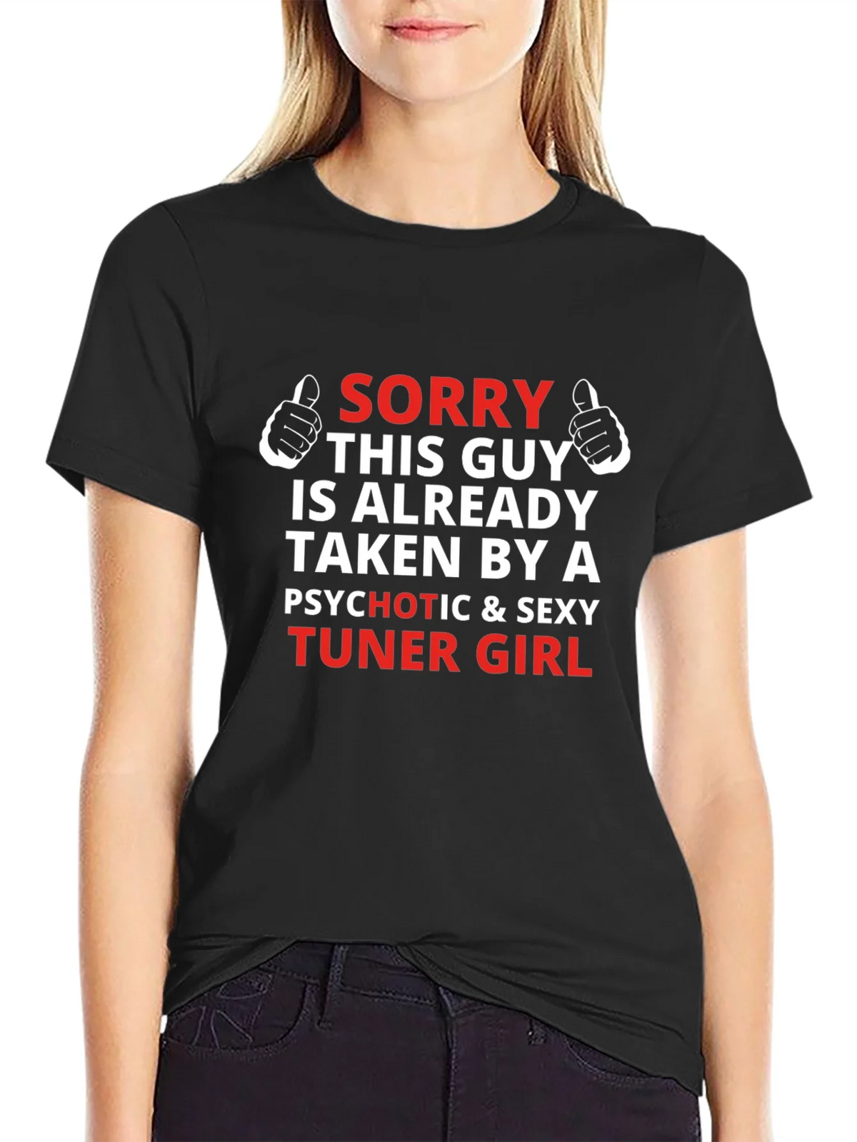 Sorry This Guy Is Taken Tuner Girl T-Shirt product image 1