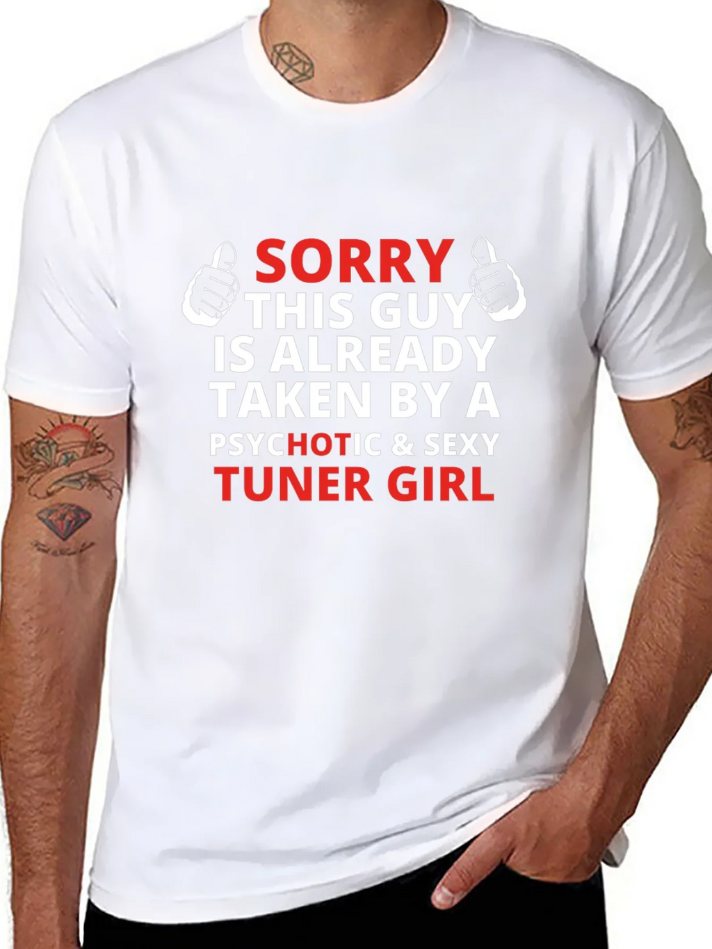 Sorry This Guy Is Taken Tuner Girl T-Shirt product image 5