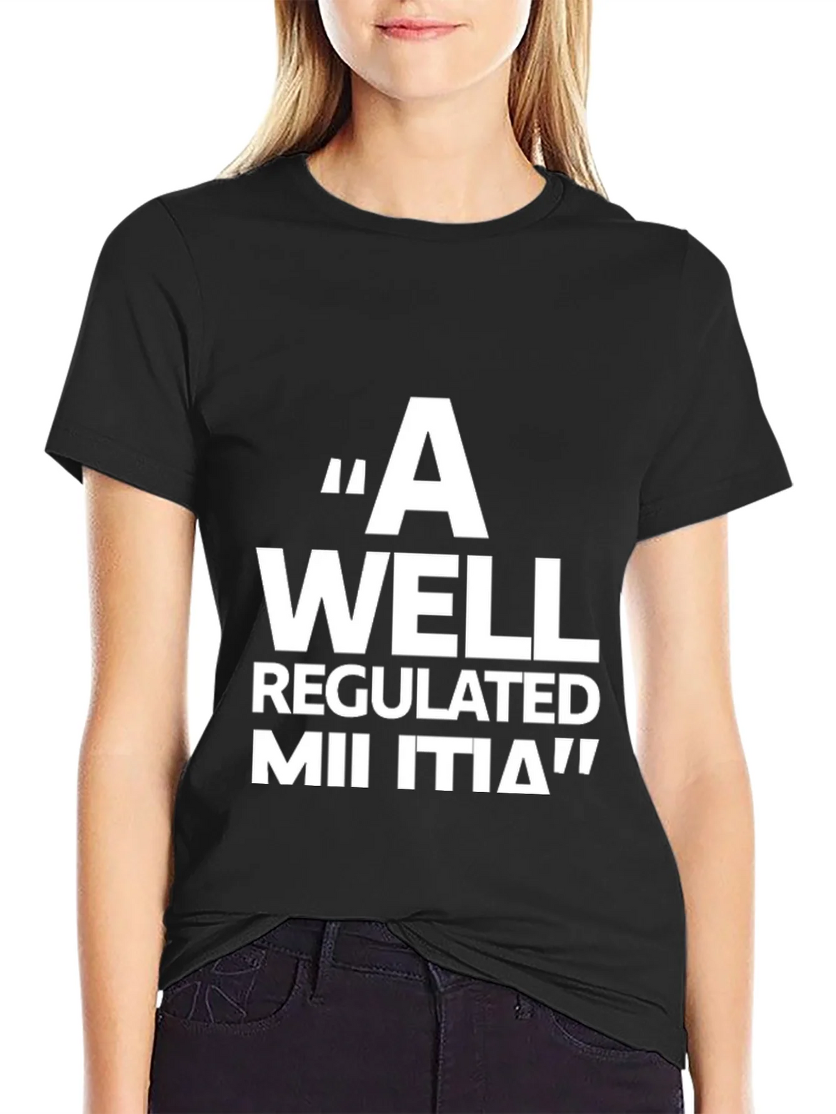 A Well Regulated Militia Black T-Shirt product image 2