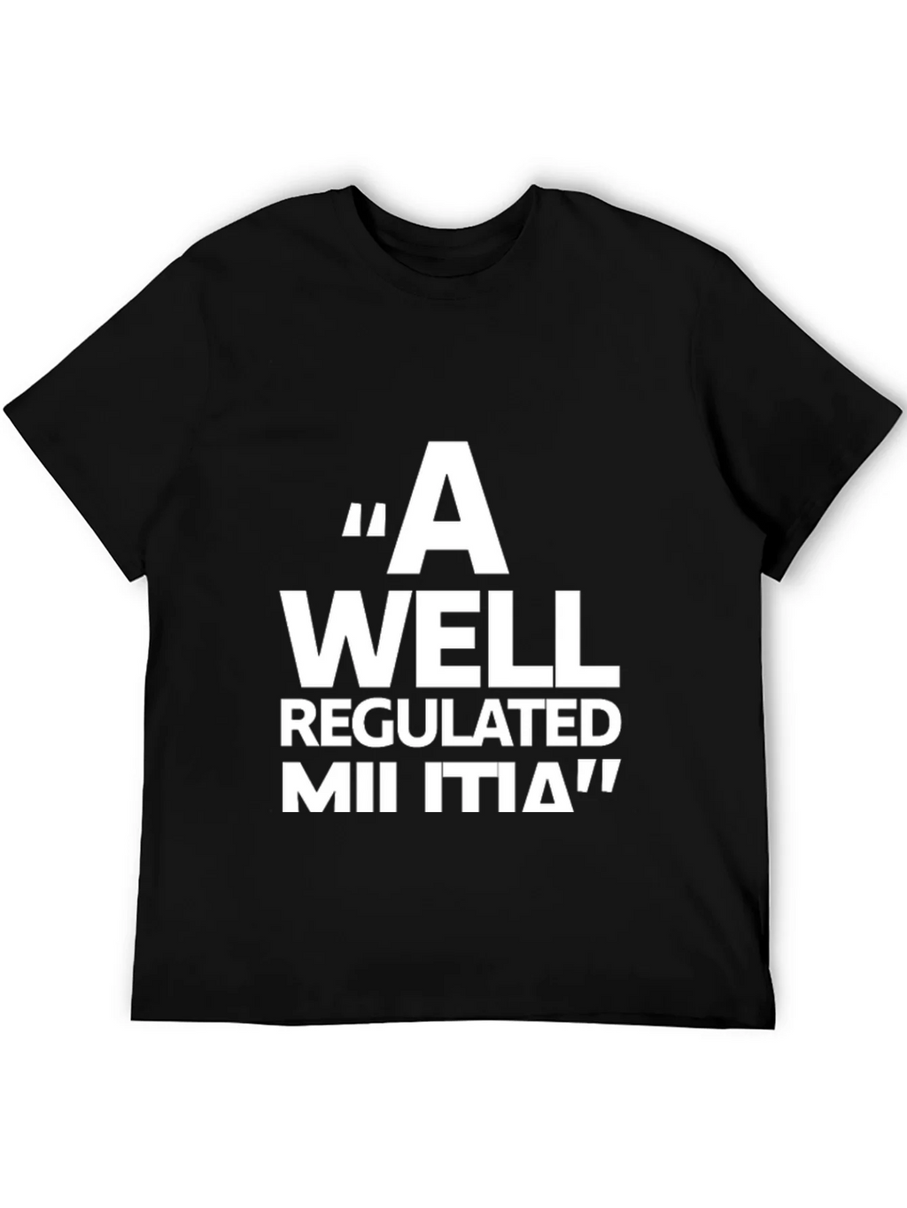 A Well Regulated Militia Black T-Shirt product image 5