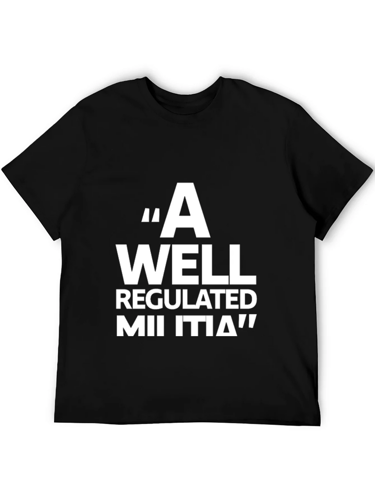 A Well Regulated Militia Black T-Shirt product image 5