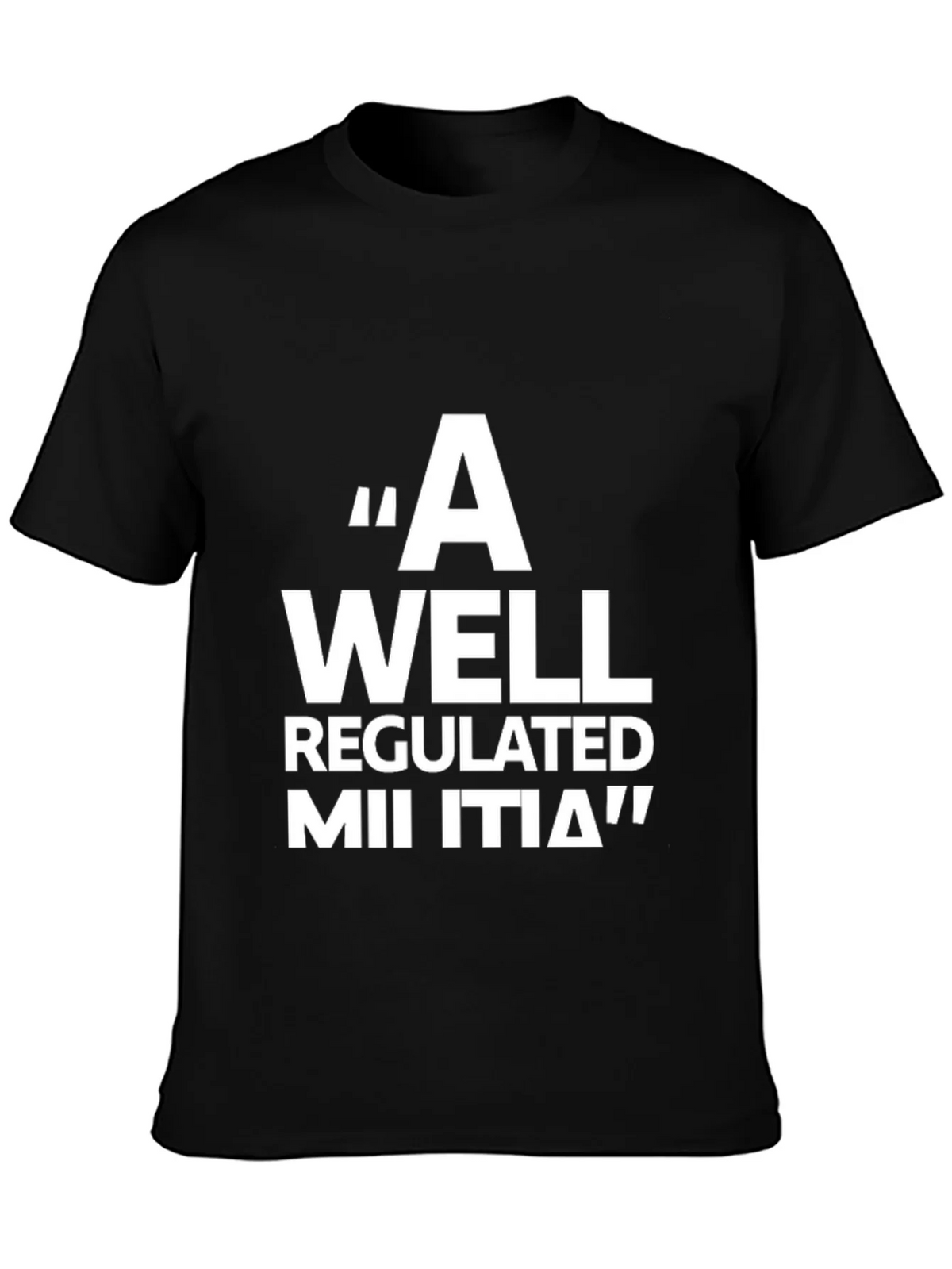 A Well Regulated Militia Black T-Shirt product image 3