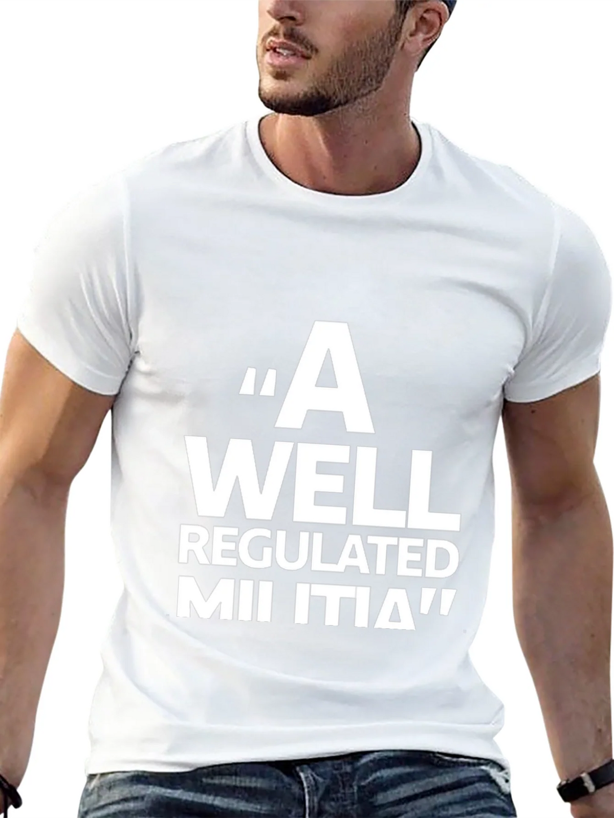 A Well Regulated Militia Black T-Shirt product image 12