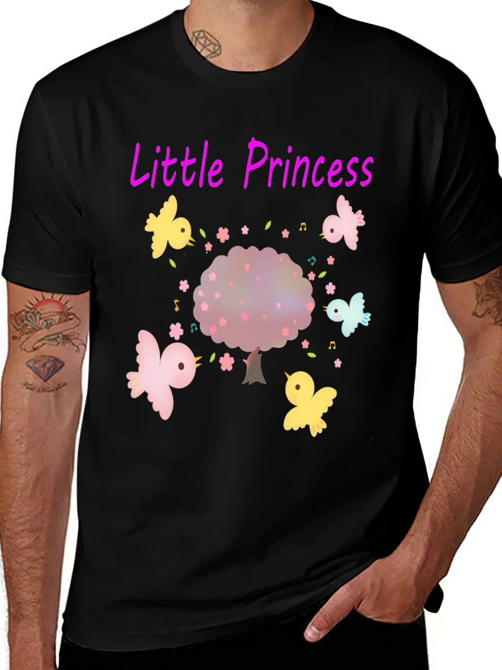 Little Princess Tee - Cute Bird Tree Design product image 1