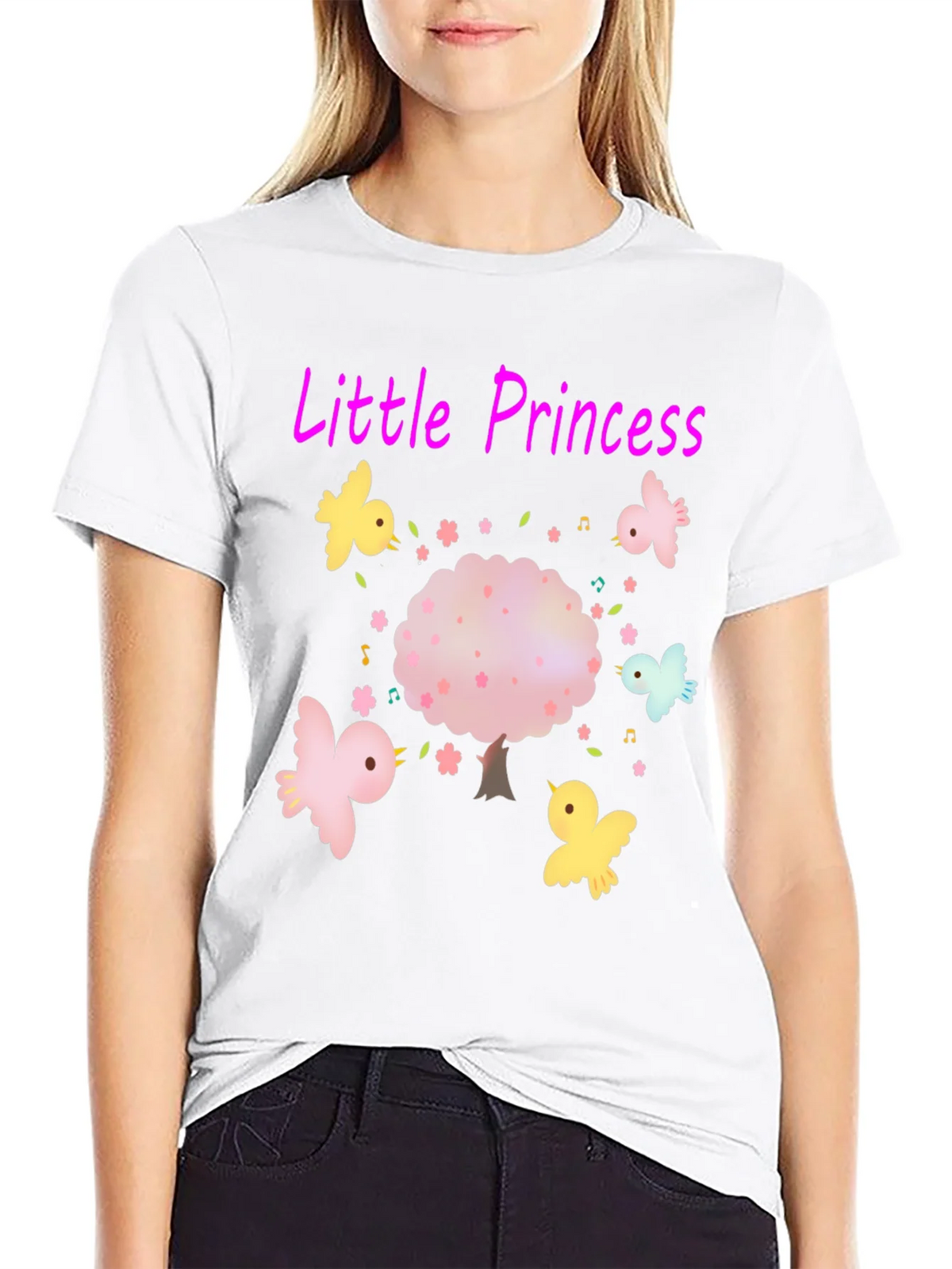 Little Princess Tee - Cute Bird Tree Design product image 5