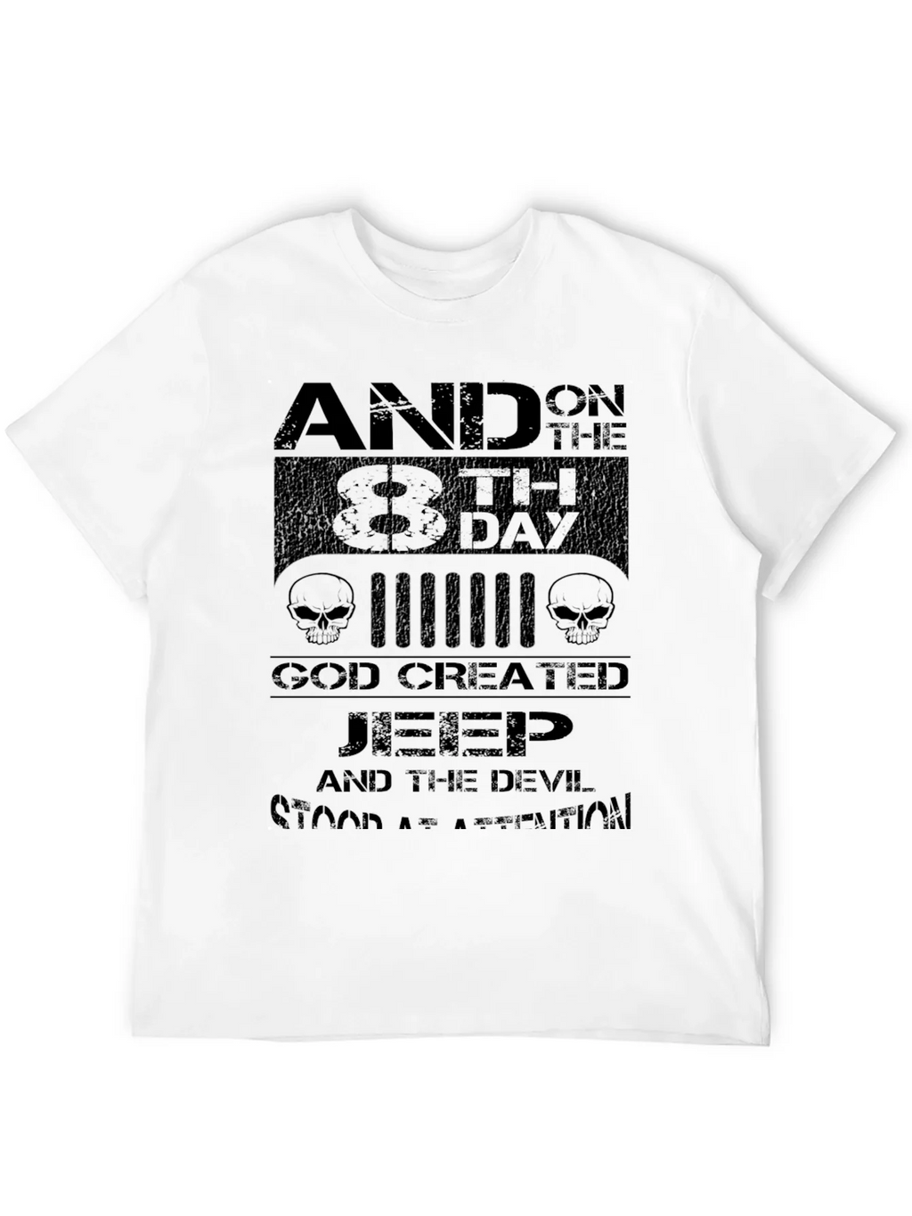 Jeep God Created Graphic T-Shirt - Mens Black Tee product image 11