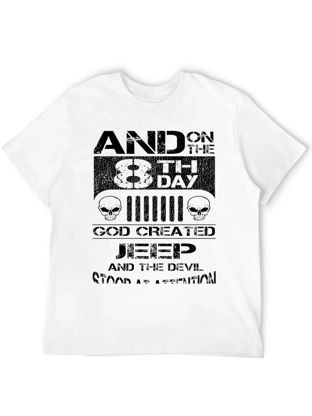 Jeep God Created Graphic T-Shirt - Mens Black Tee product image 11