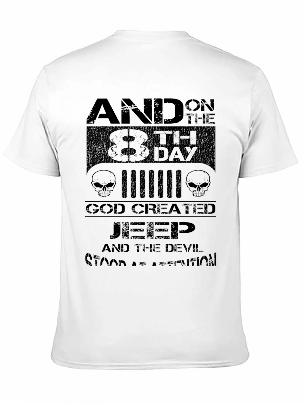Jeep God Created Graphic T-Shirt - Mens Black Tee product image 10