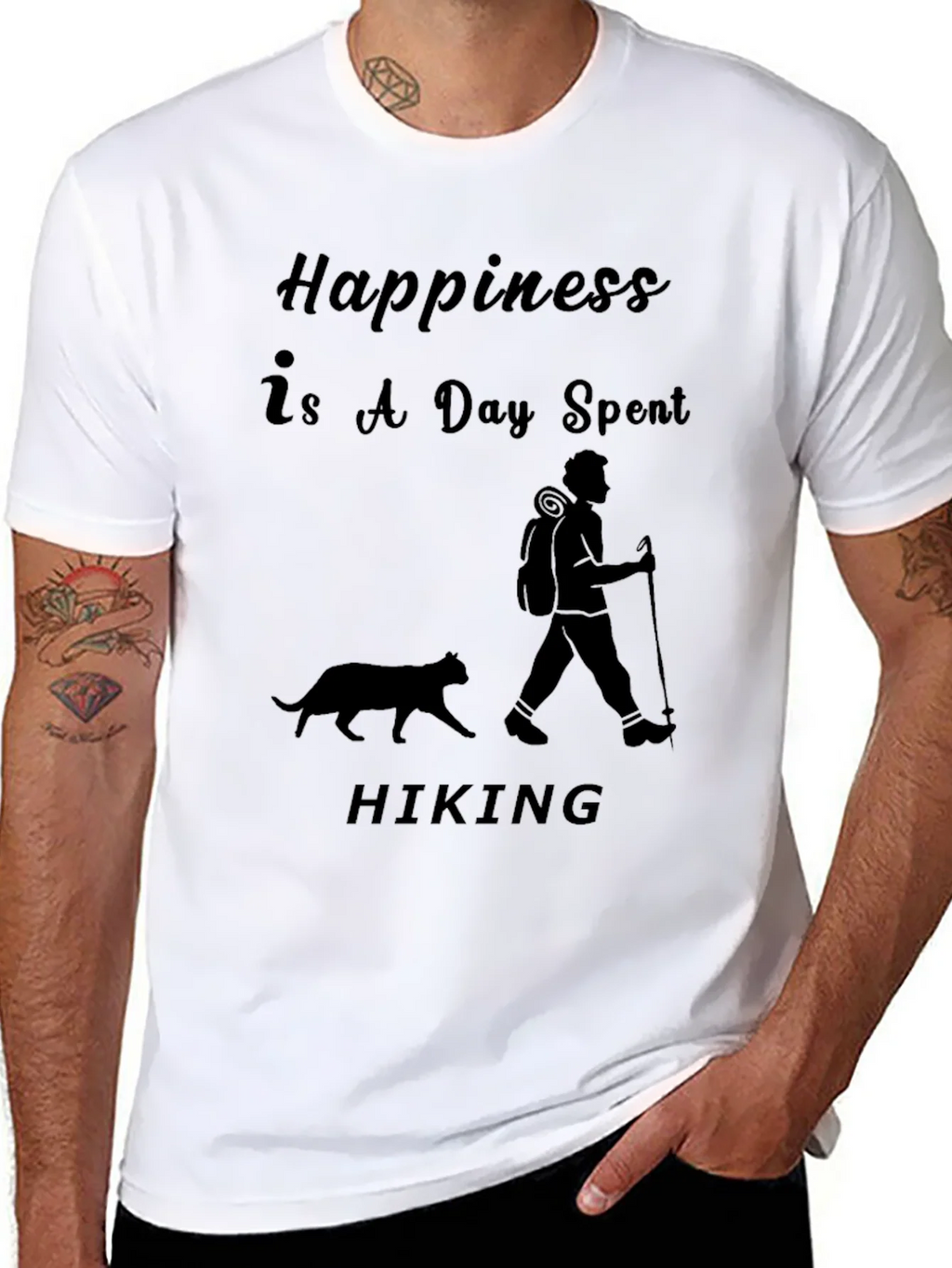 Happiness is Hiking T-Shirt product image 2