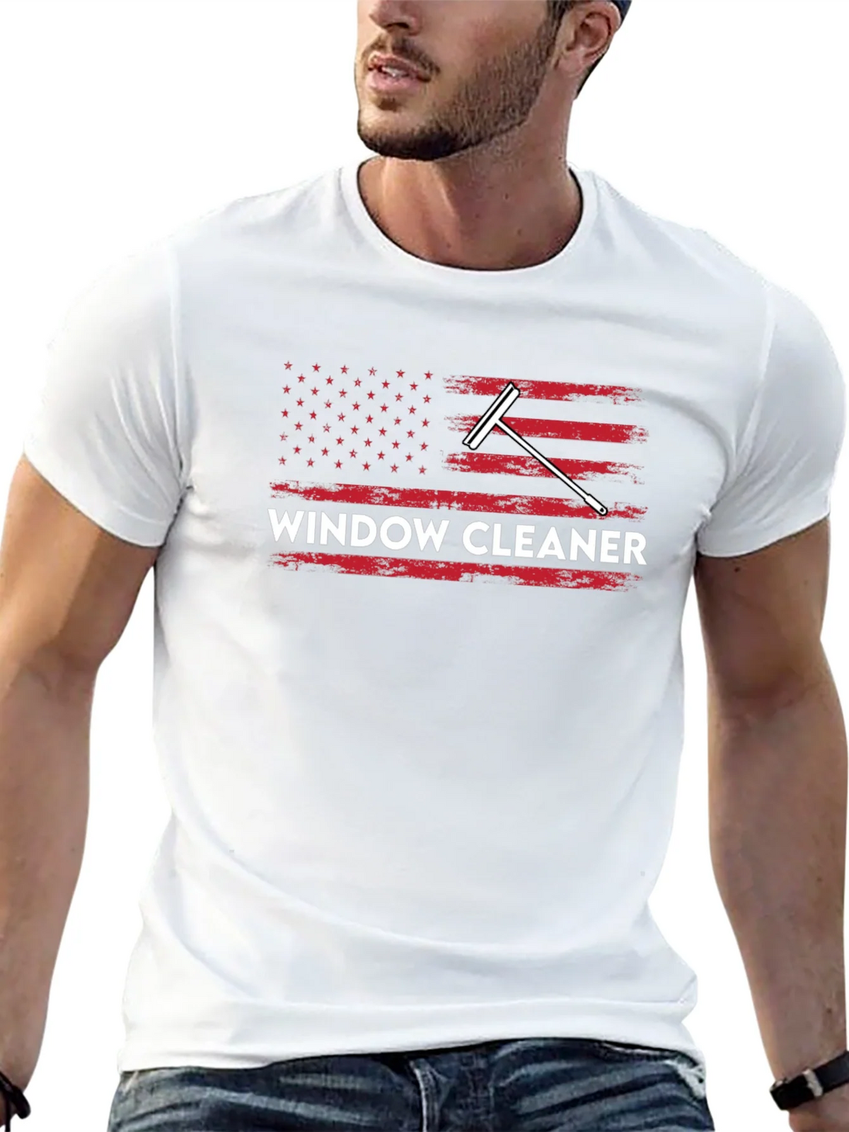 Window Cleaner Patriotic T-Shirt product image 12