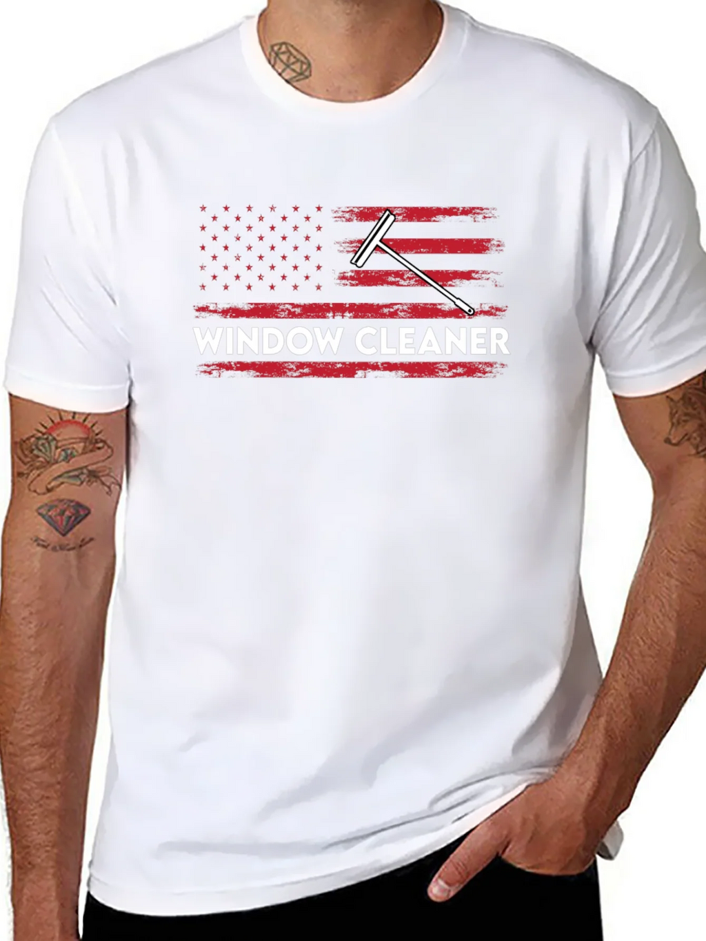Window Cleaner Patriotic T-Shirt product image 7