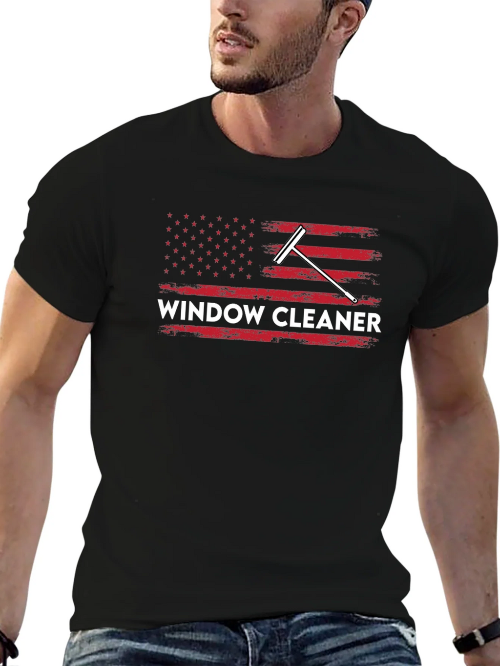 Window Cleaner Patriotic T-Shirt product image 6