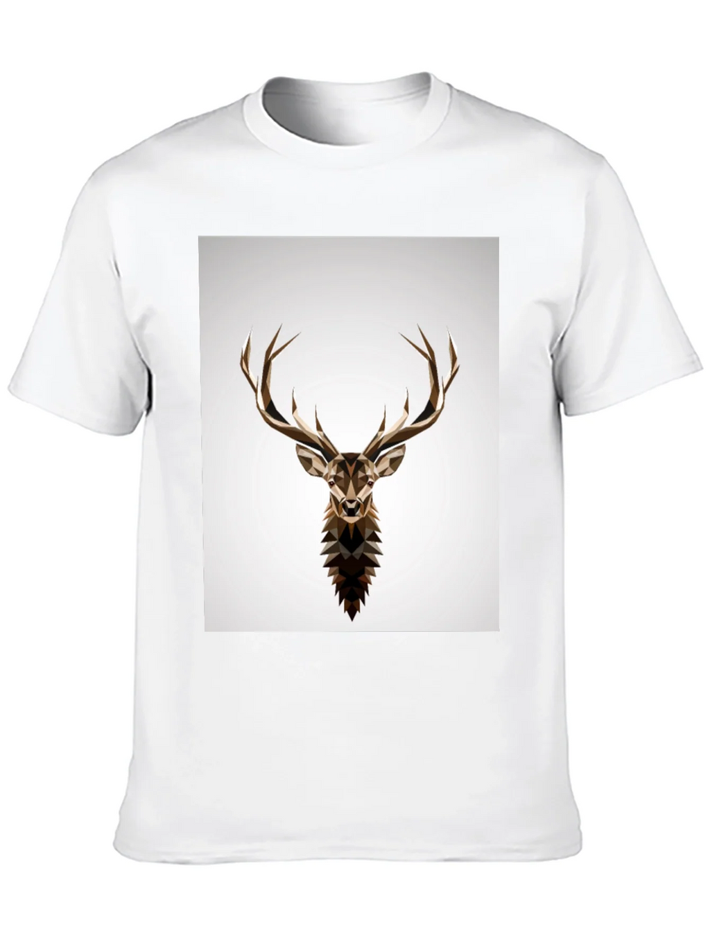 Geometric Deer Head Graphic T-Shirt product image 9