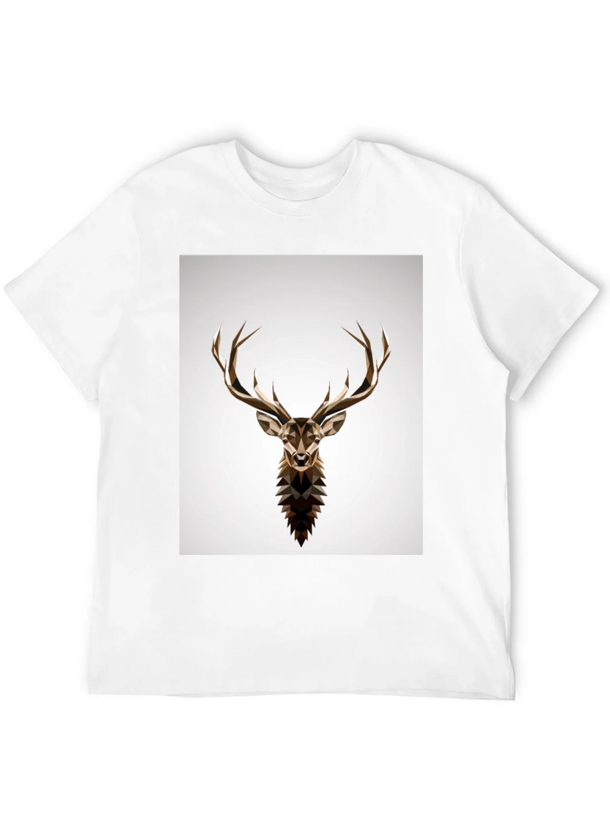 Geometric Deer Head Graphic T-Shirt product image 11