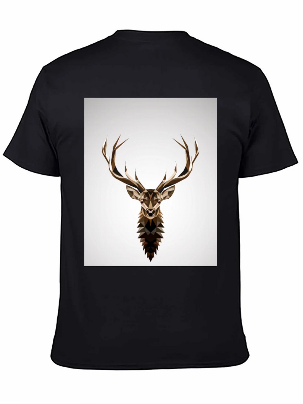 Geometric Deer Head Graphic T-Shirt product image 4