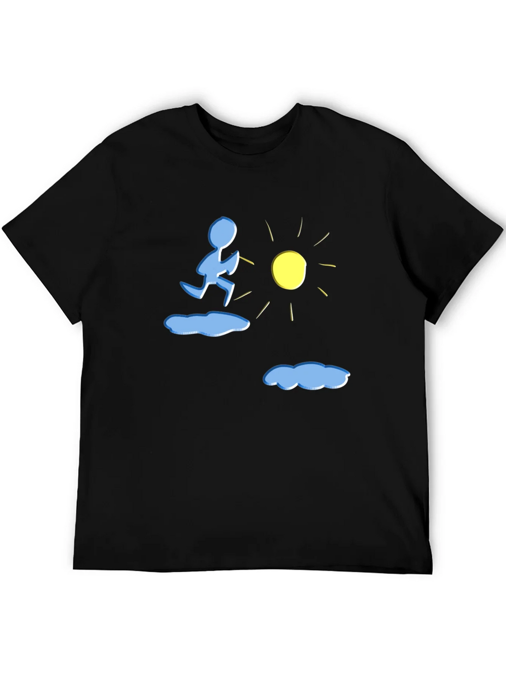 Running to the Sun Black Graphic Tee product image 5