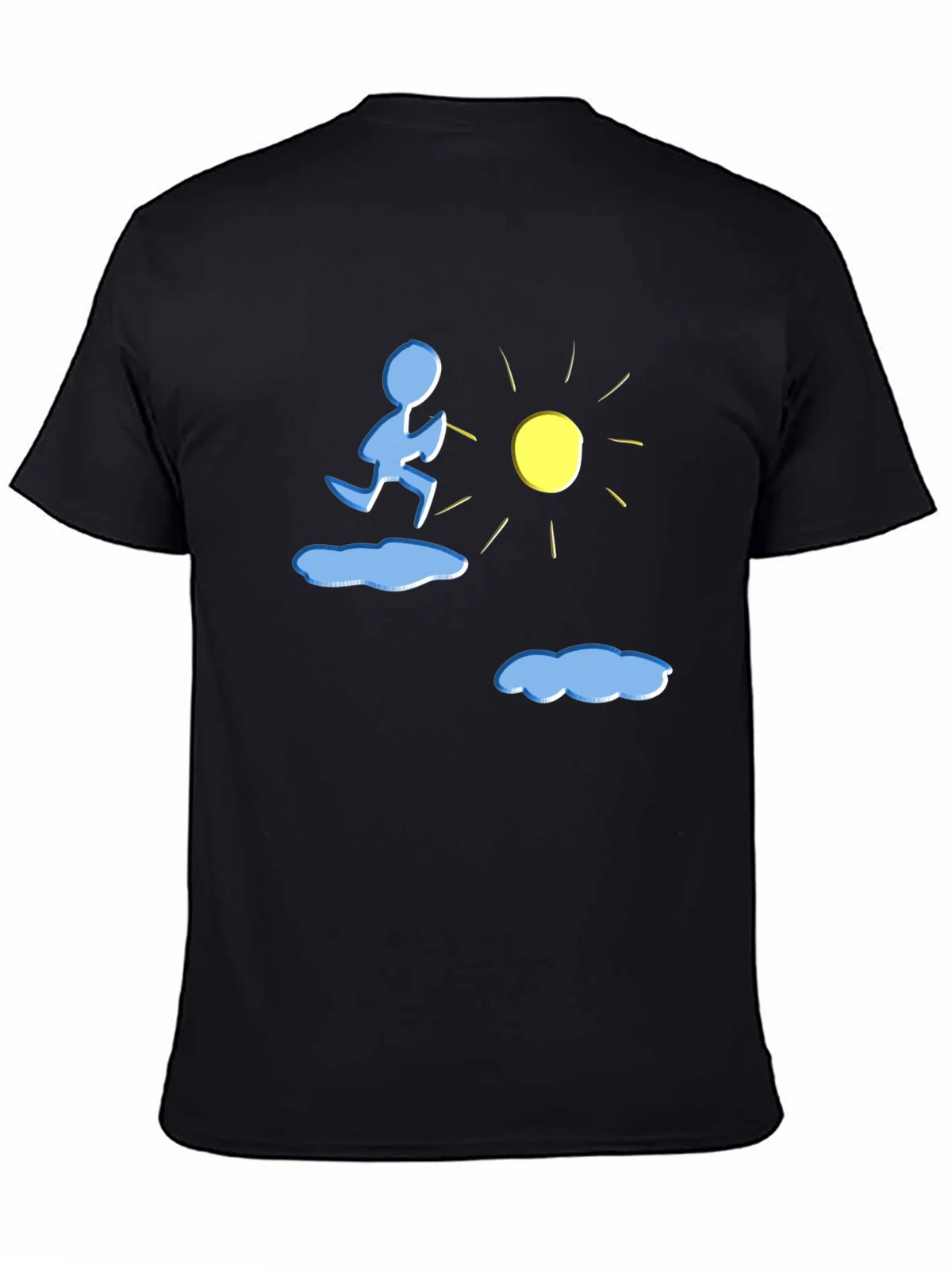 Running to the Sun Black Graphic Tee product image 4