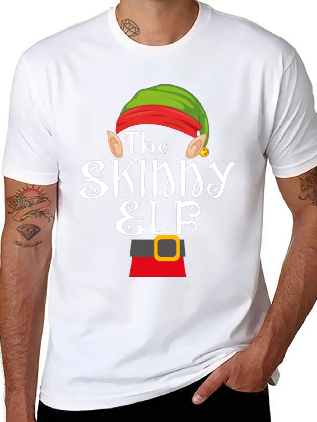 The Skinny Elf Christmas Holiday T-Shirt product image 7