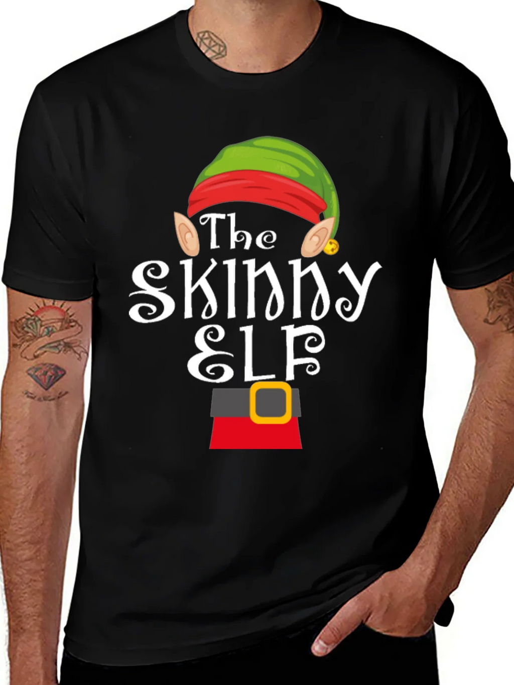 The Skinny Elf Christmas Holiday T-Shirt product image 1