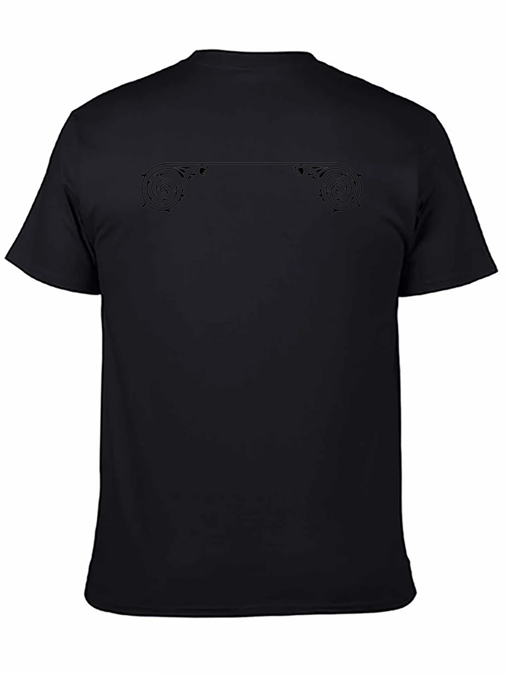 Ornate Scrollwork Black T-Shirt product image 4