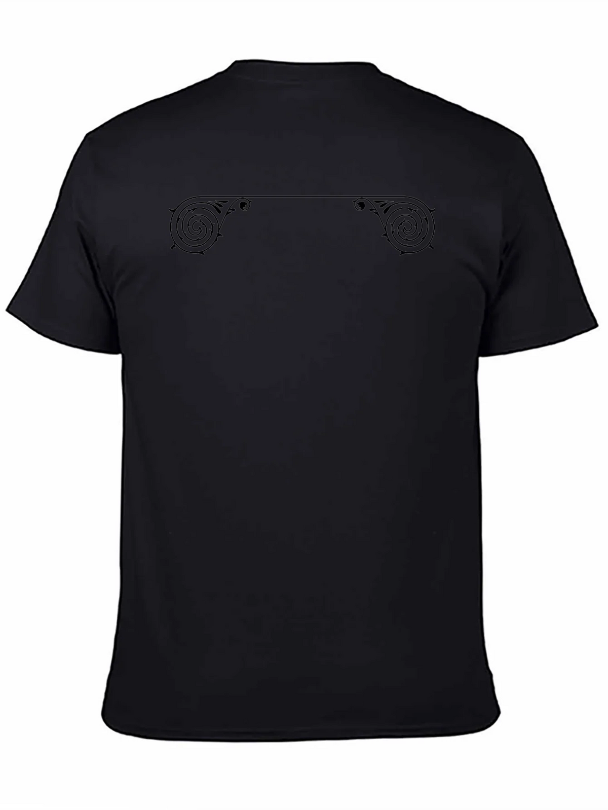 Ornate Scrollwork Black T-Shirt product image 4