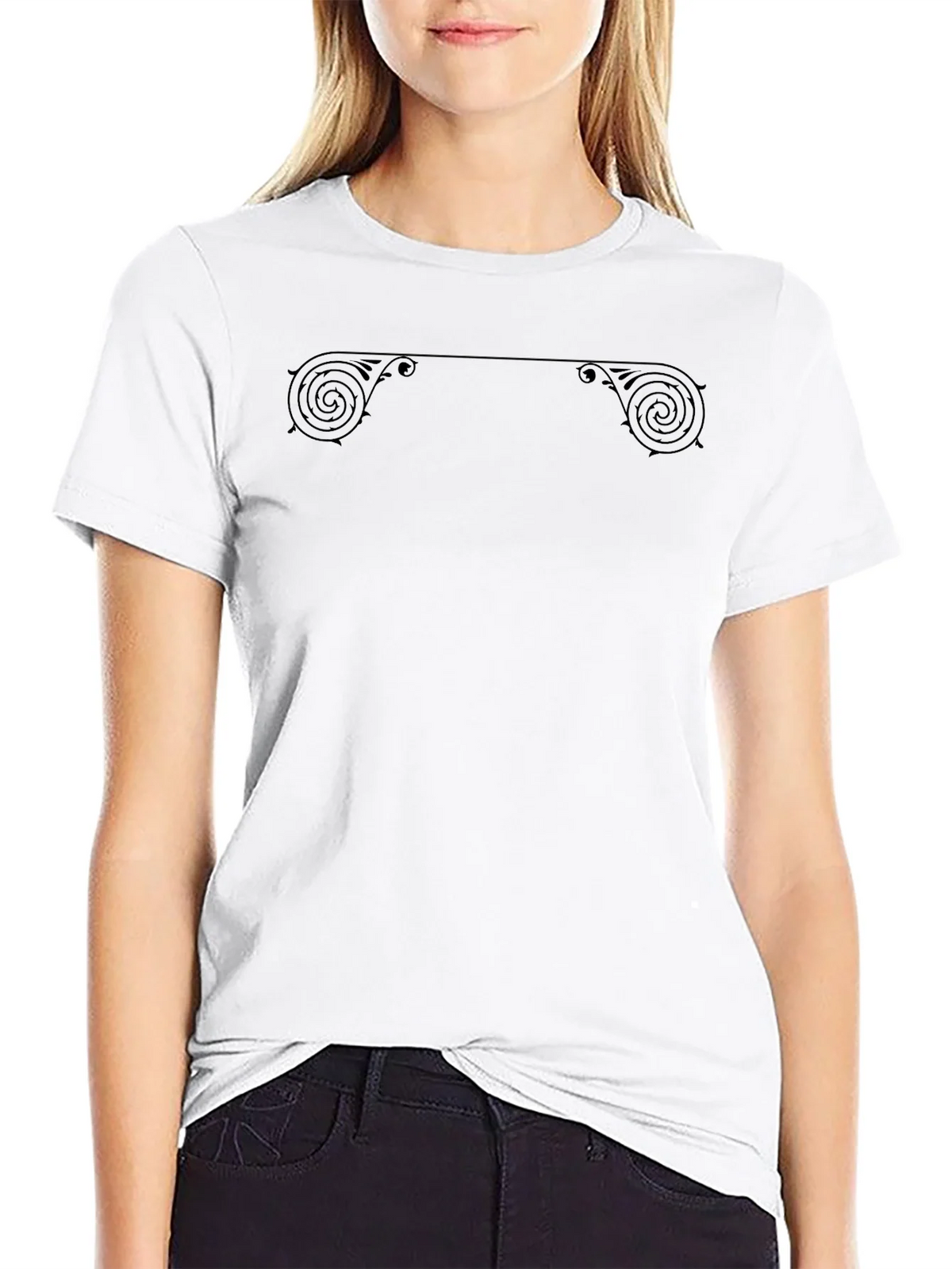 Ornate Scrollwork Black T-Shirt product image 8