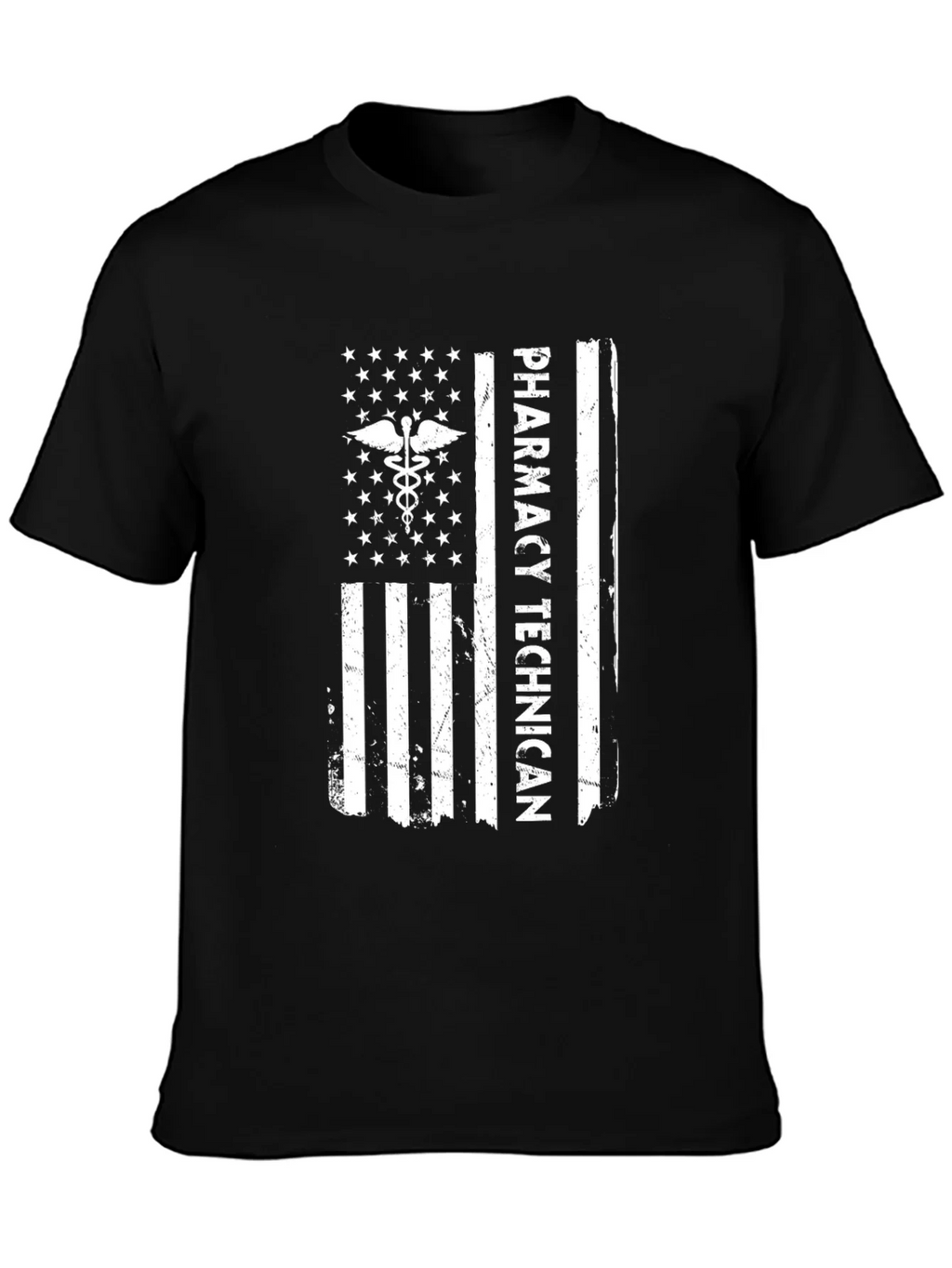 Pharmacy Technician American Flag T-Shirt product image 3