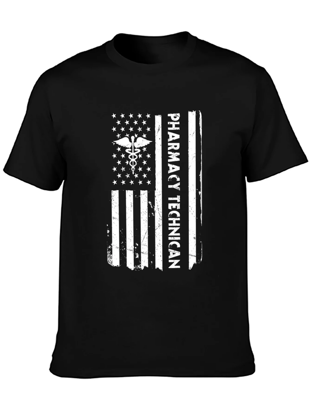 Pharmacy Technician American Flag T-Shirt product image 3